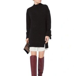 Brochu Walker Tie Looker Layered Dress, Black, Size M